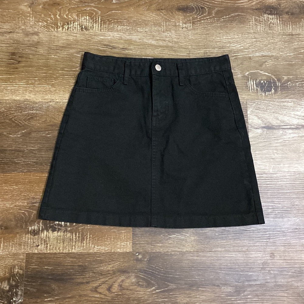 GREAT Black Jean Skirt
